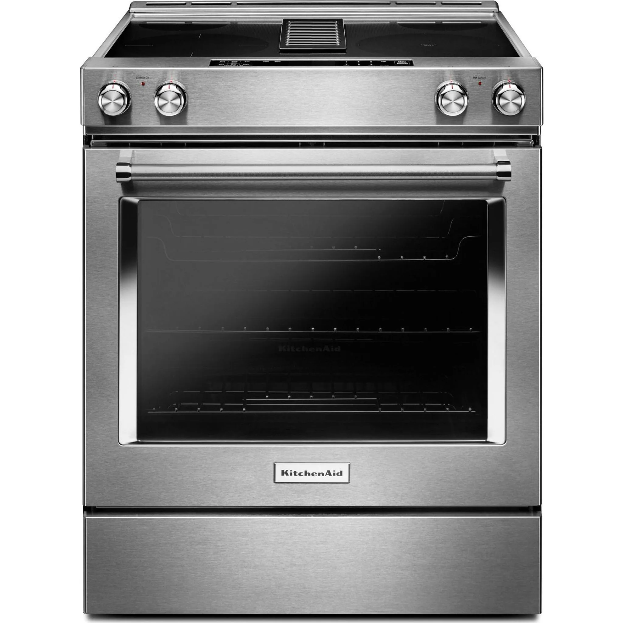KitchenAid 30-Inch 4-Element Electric Downdraft Front Control Range -Stainless Steel (KSEG950ESS) - Image 5