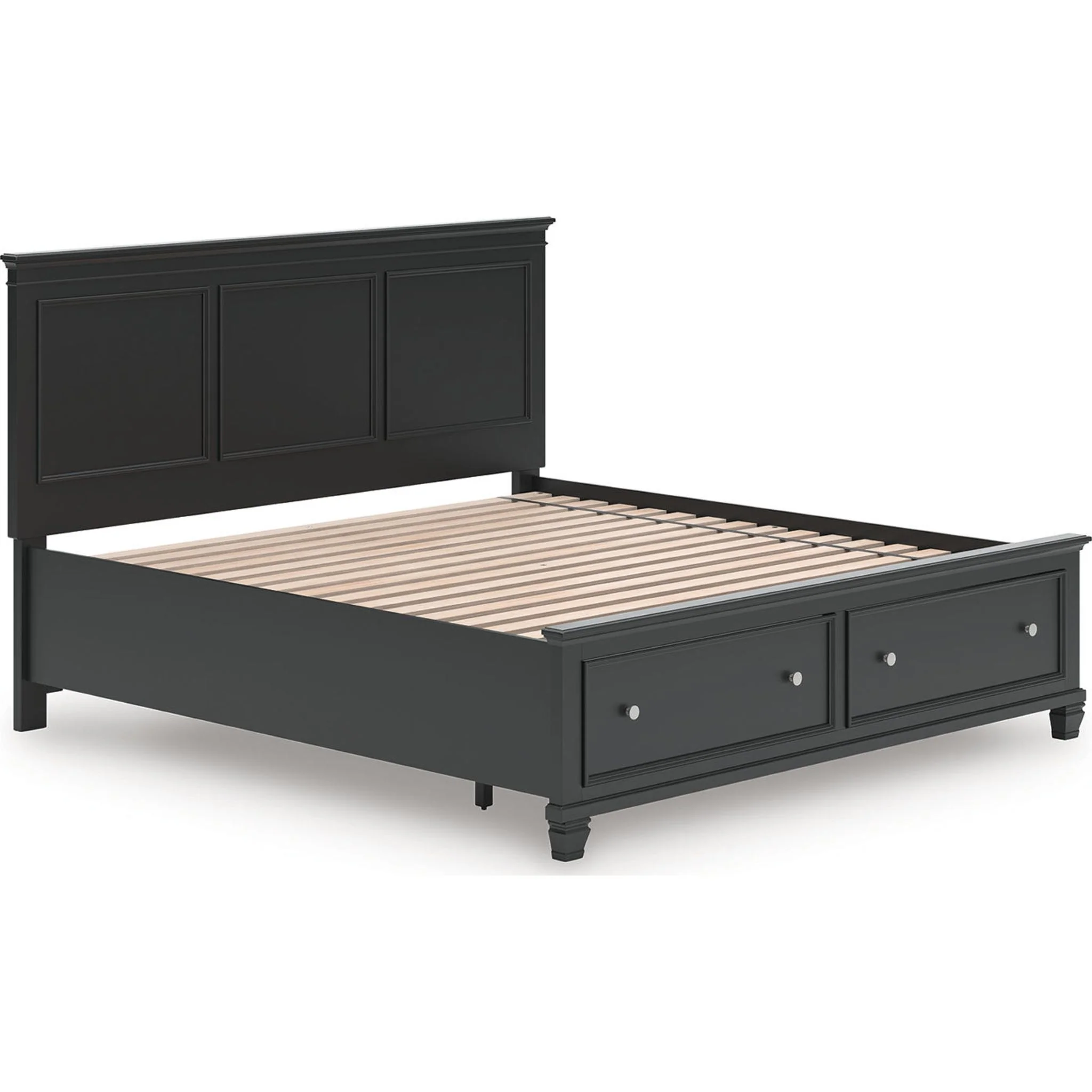 Lanolee 6 Piece King Storage Bedroom - Black - Image 12