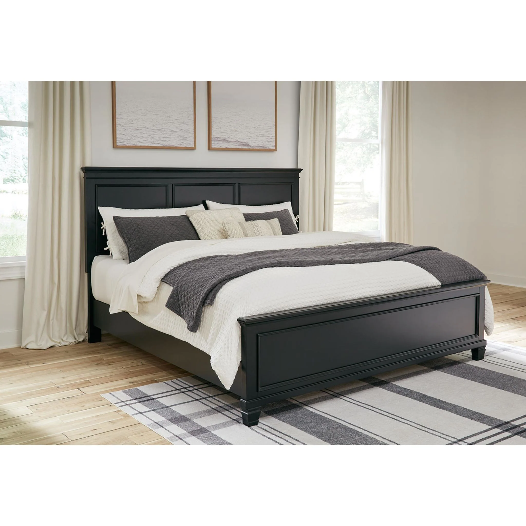 Lanolee Panel Bed - Black - Image 28