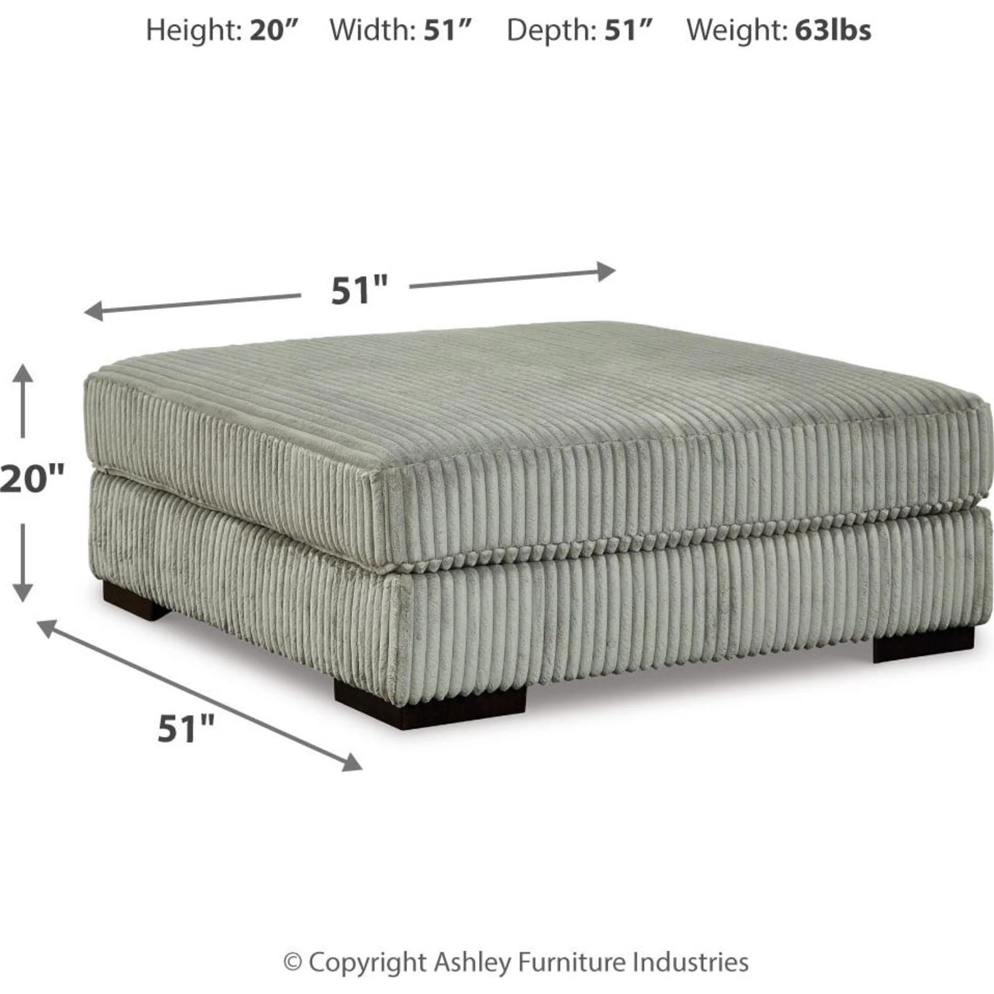 Lindyn Oversized Accent Ottoman - Image 24