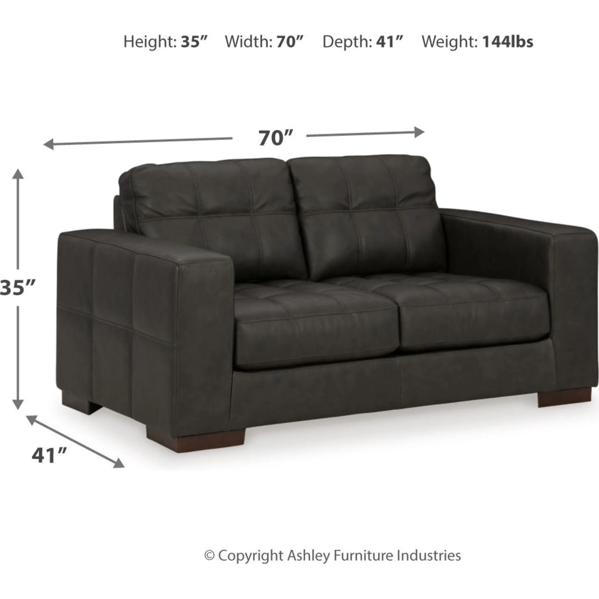Luigi Loveseat - Thunder - Image 15