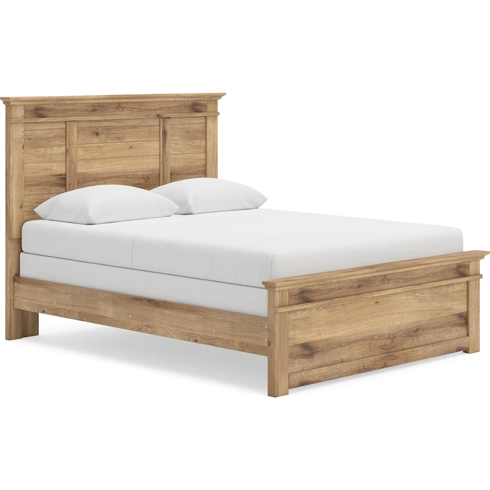 Makidern Queen Panel Bed - Tan