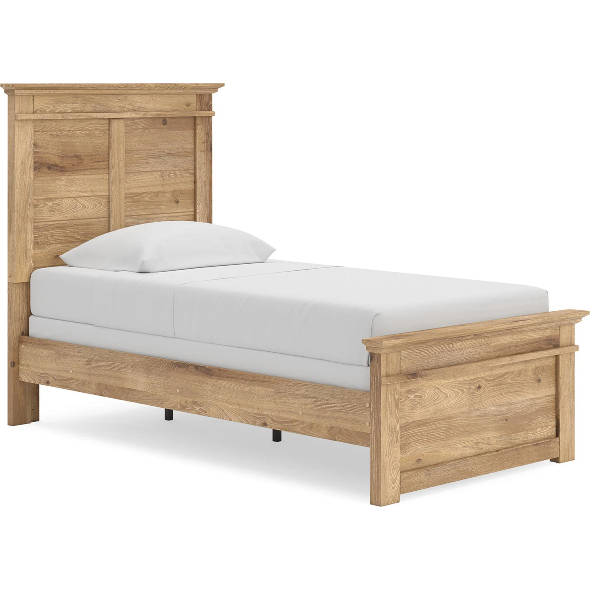Makidern Twin Panel Bed - Tan