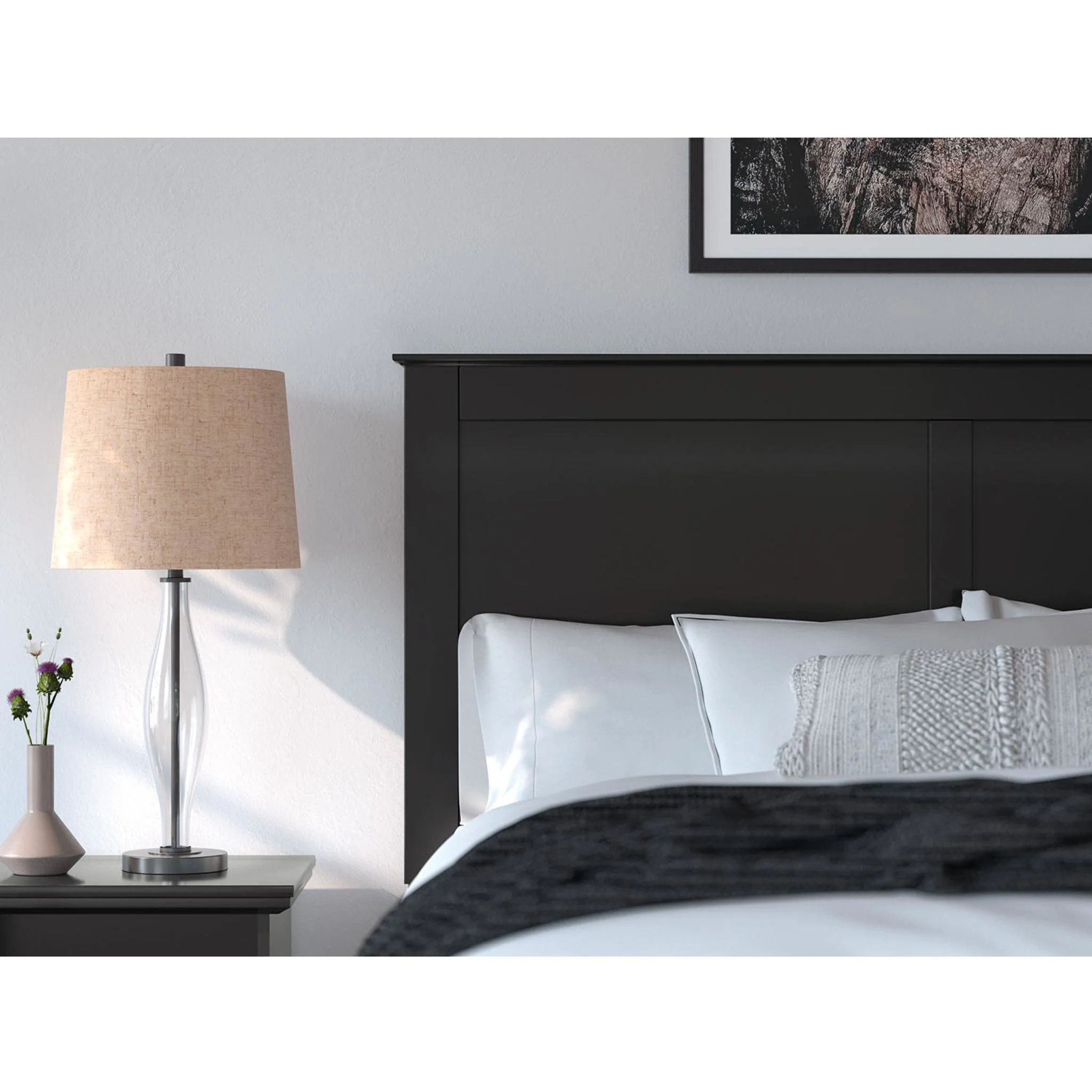 Maribel Panel Bed - Black - Image 6