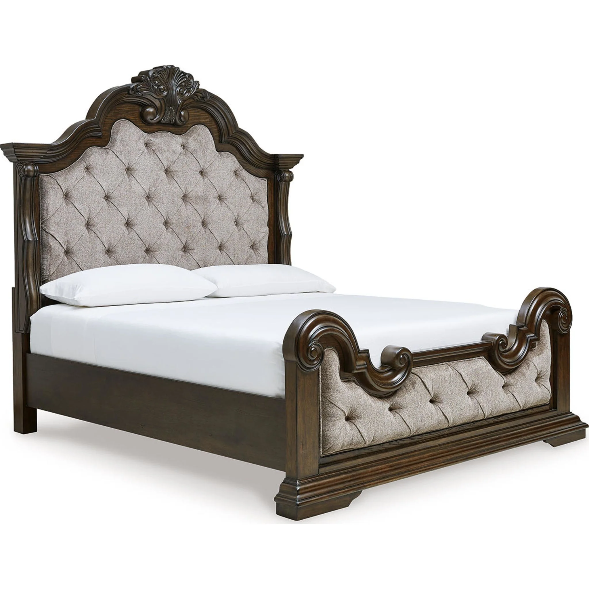 Maylee Panel Bed - Dark Brown - Image 7