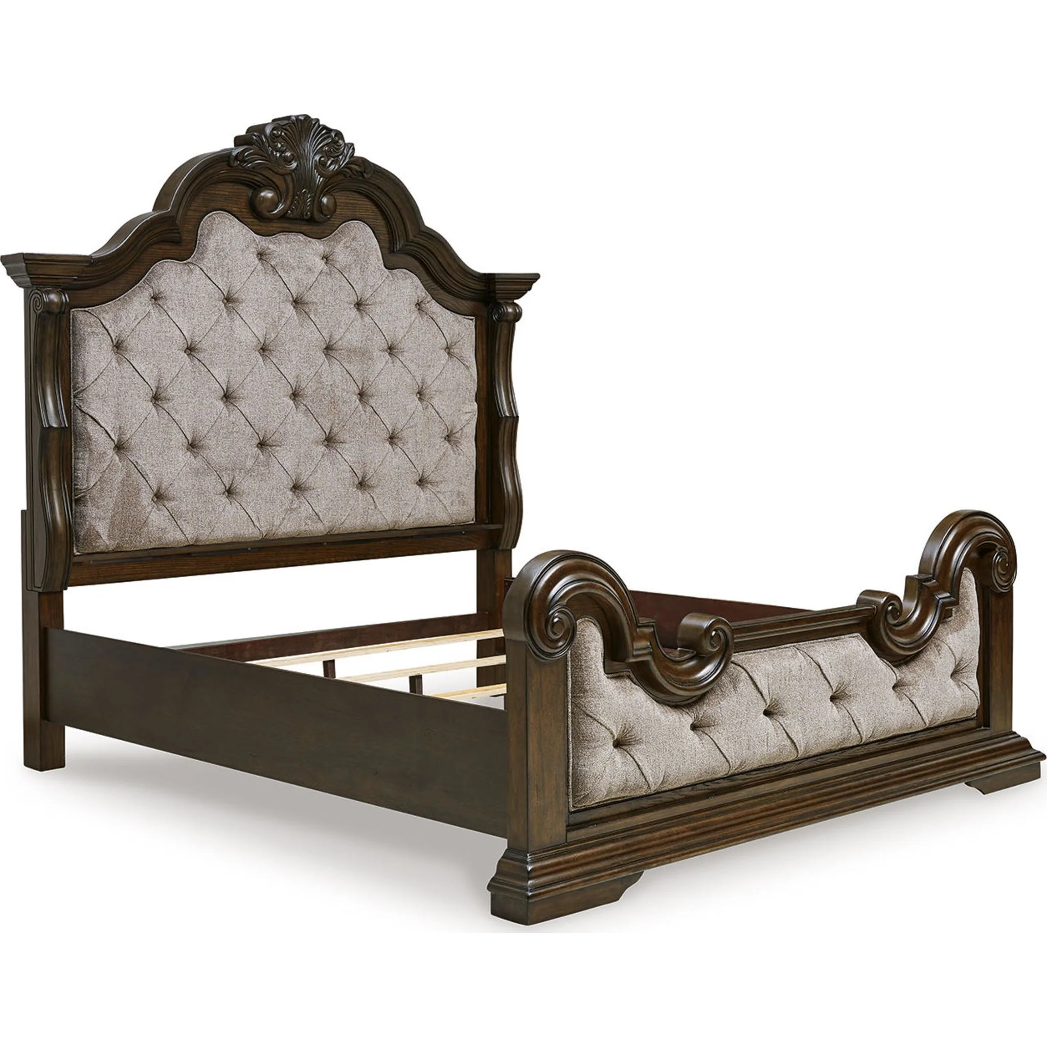 Maylee Panel Bed - Dark Brown - Image 9