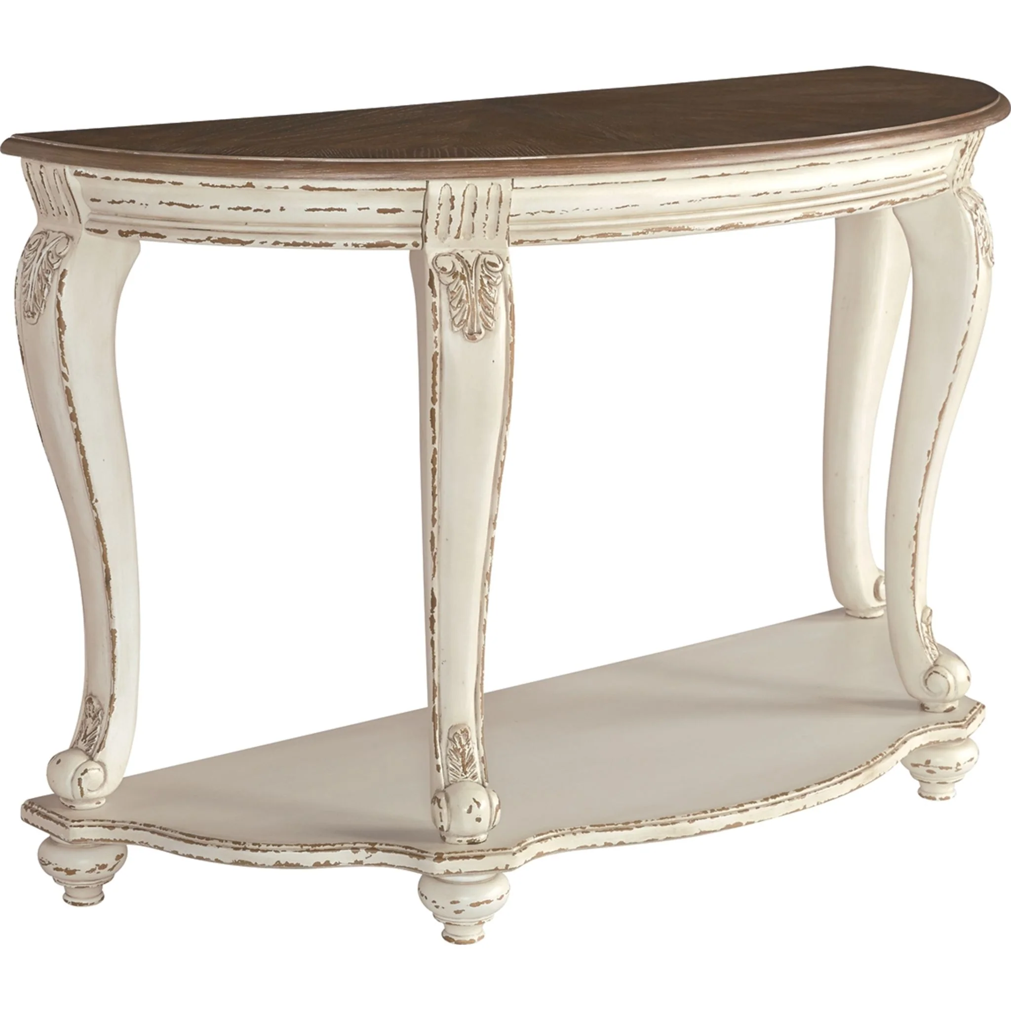 Meinertz Sofa Table - White/Brown