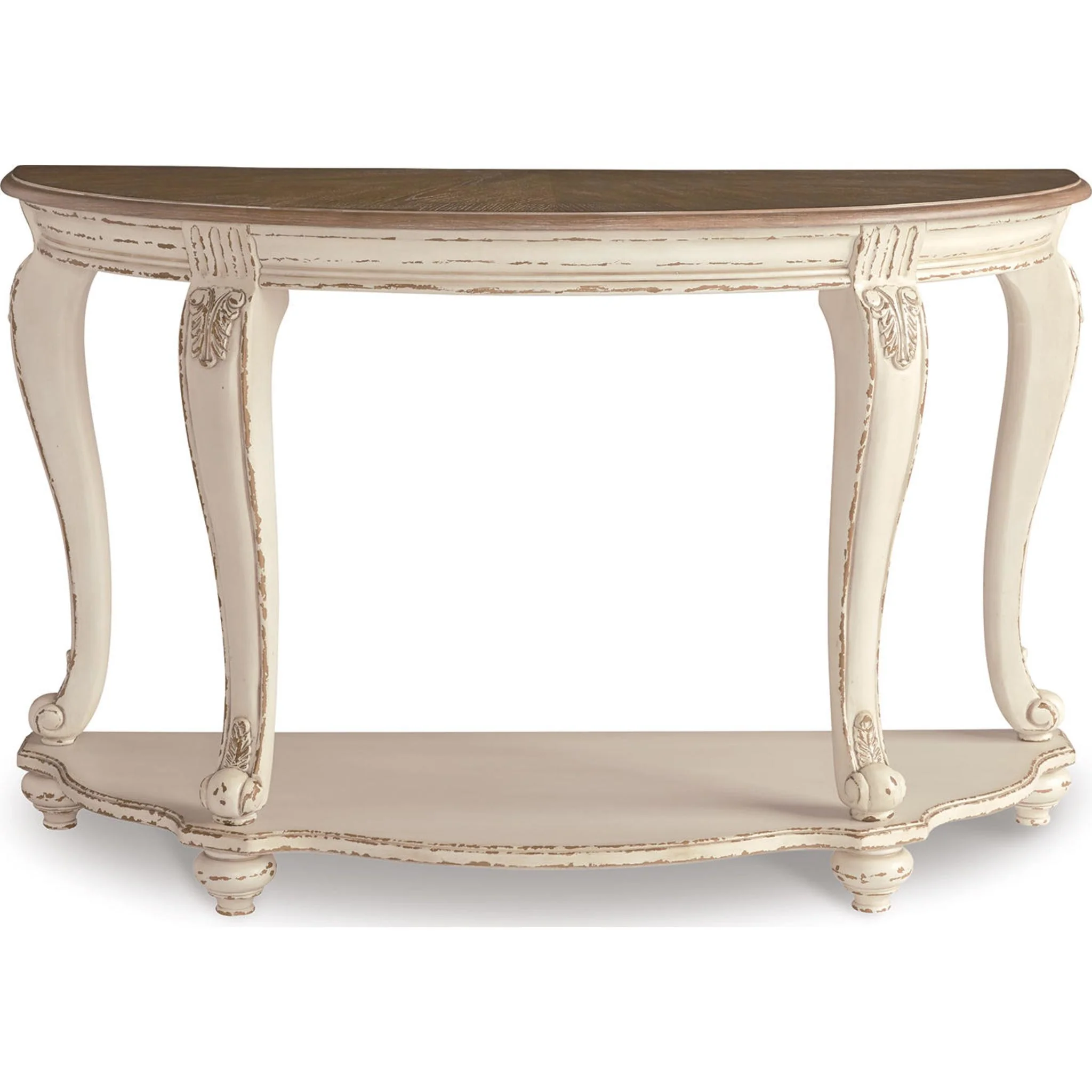 Meinertz Sofa Table - White/Brown - Image 21