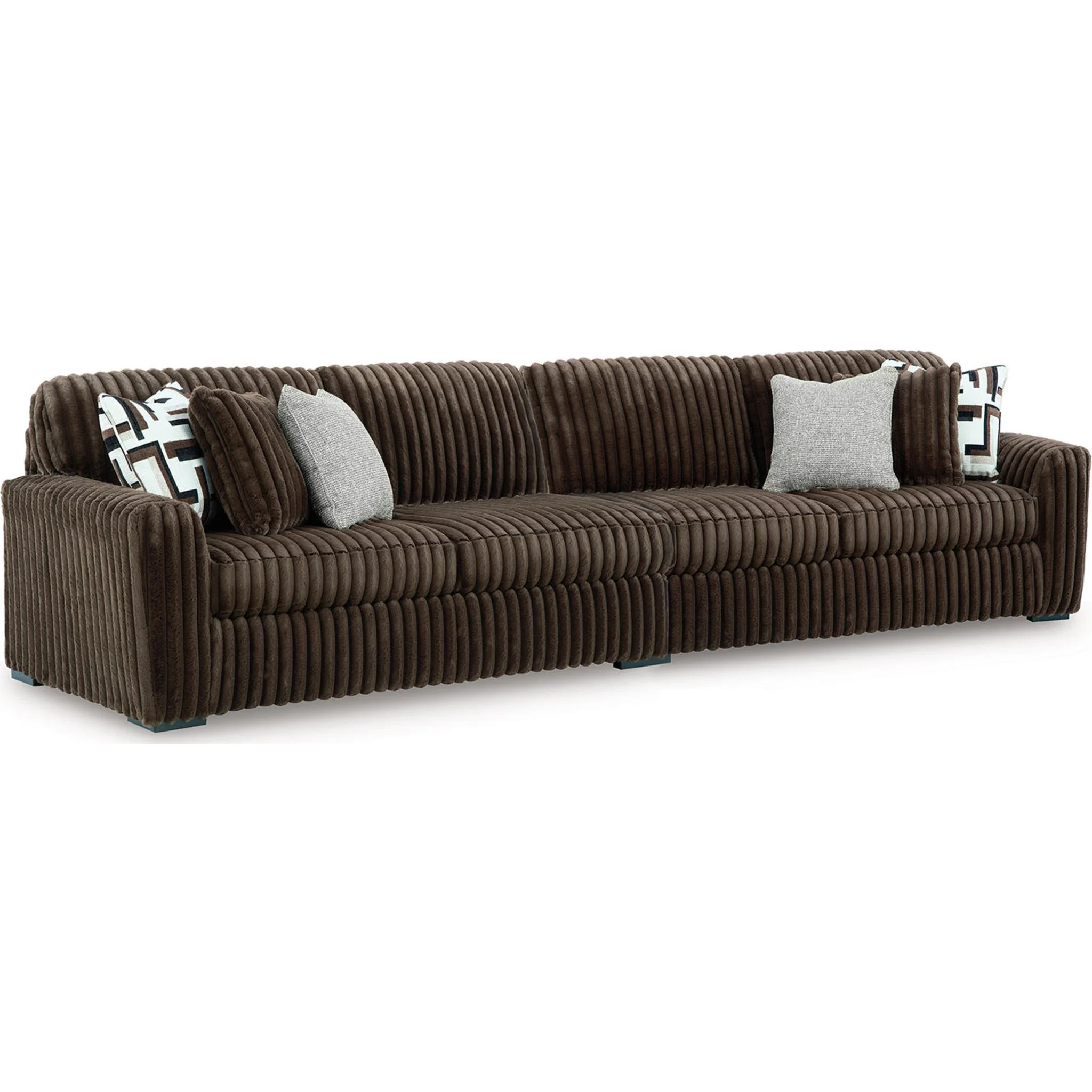 Midnight-Madness 2 Piece Sectional - Chocolate