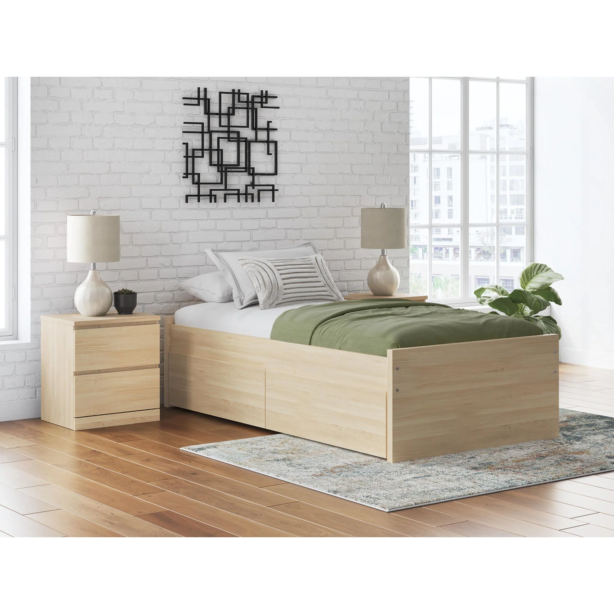 Onita Full Platform Bed - Natural - Image 10