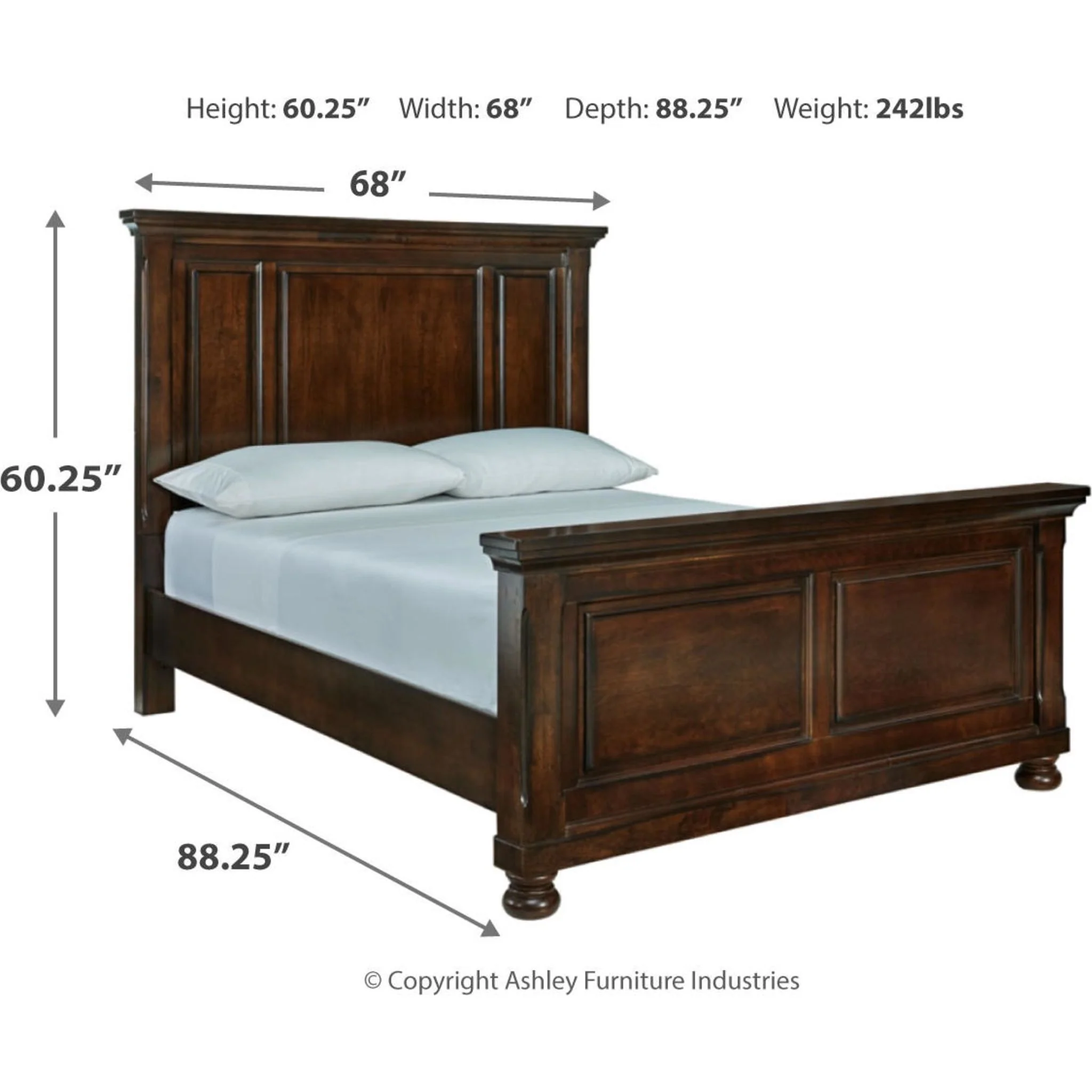 Porter Queen Panel Bed - Rustic Brown - Image 27
