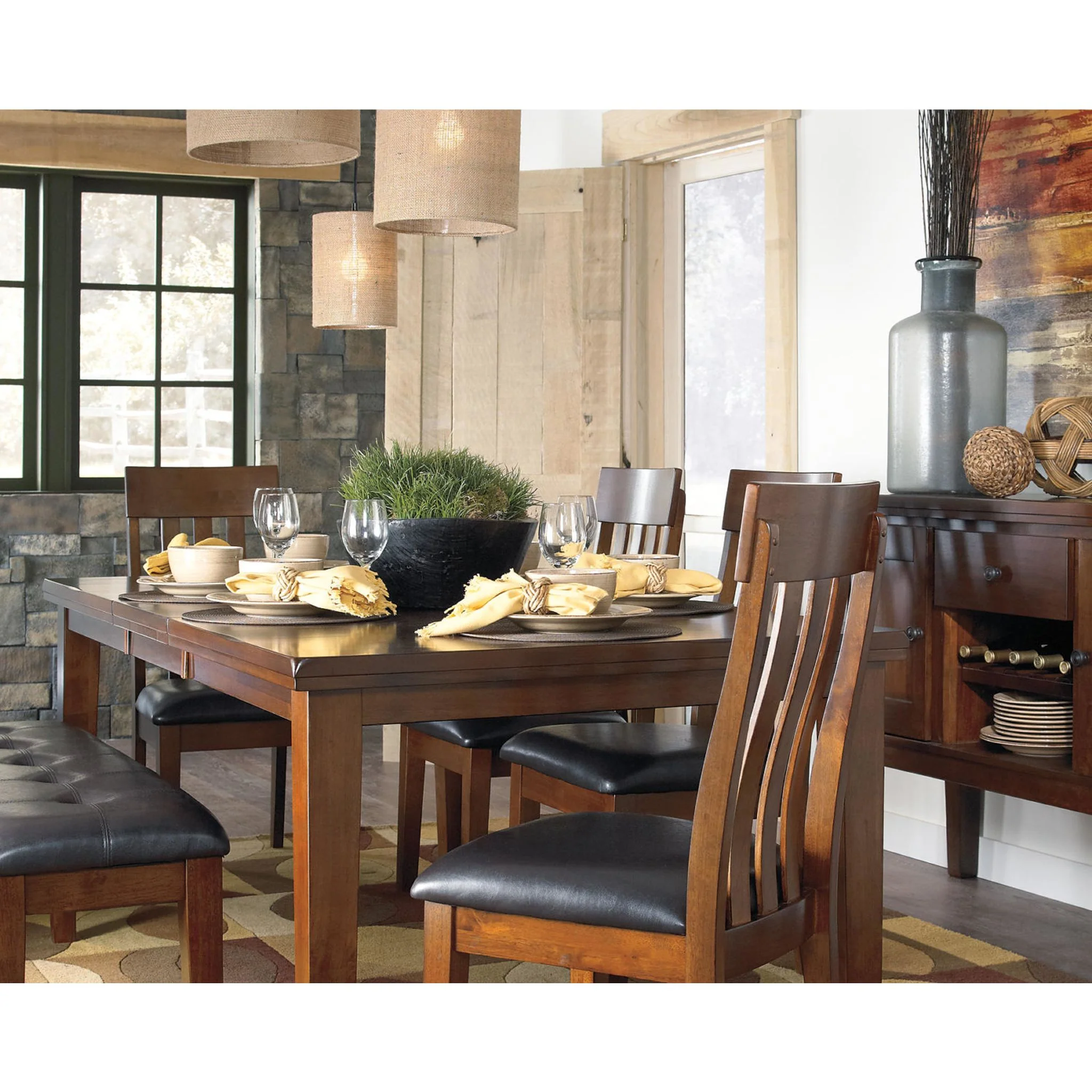 Ralene Dining Extension Table - Medium Brown - (D594-35) - Image 15