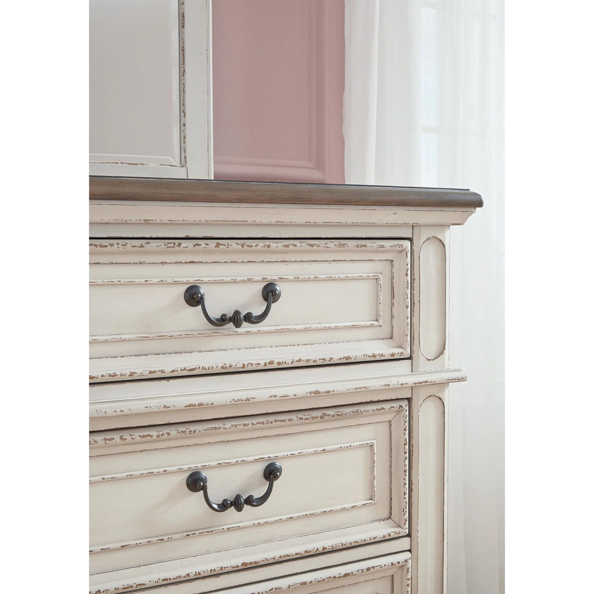 Realyn Dresser and Mirror - Chipped White - Image 44