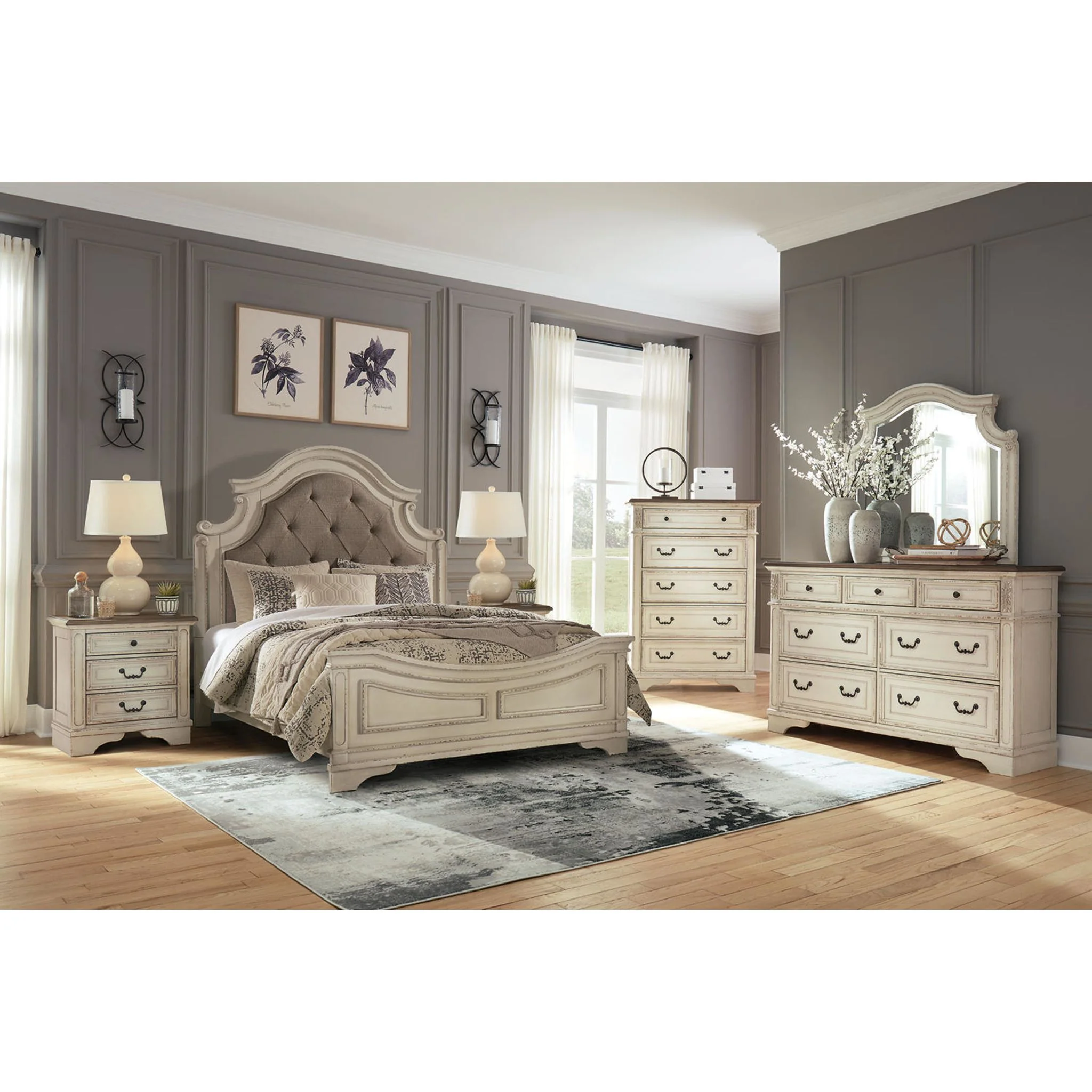 Realyn Panel Bed - White - Image 15