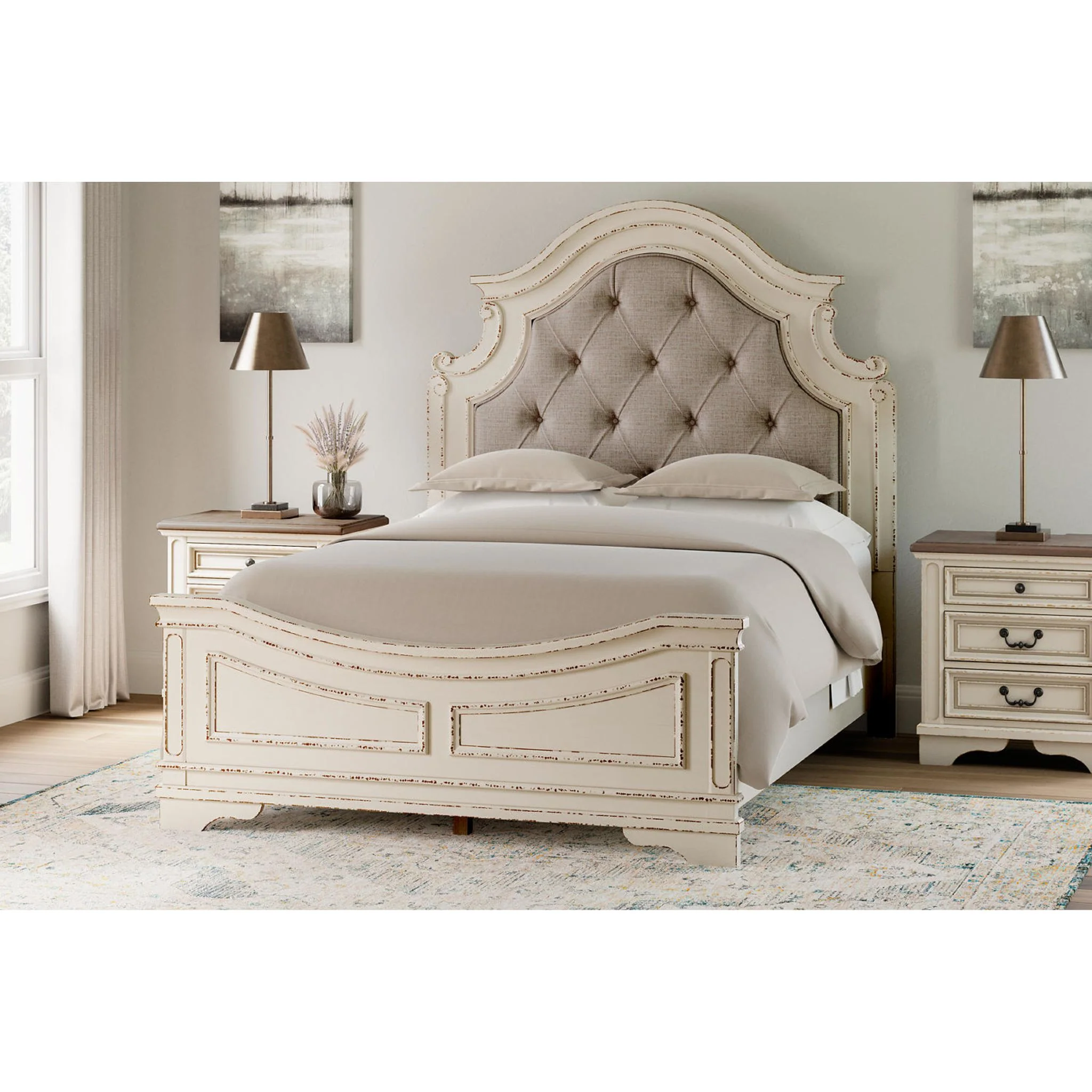 Realyn Panel Bed - White - Image 58