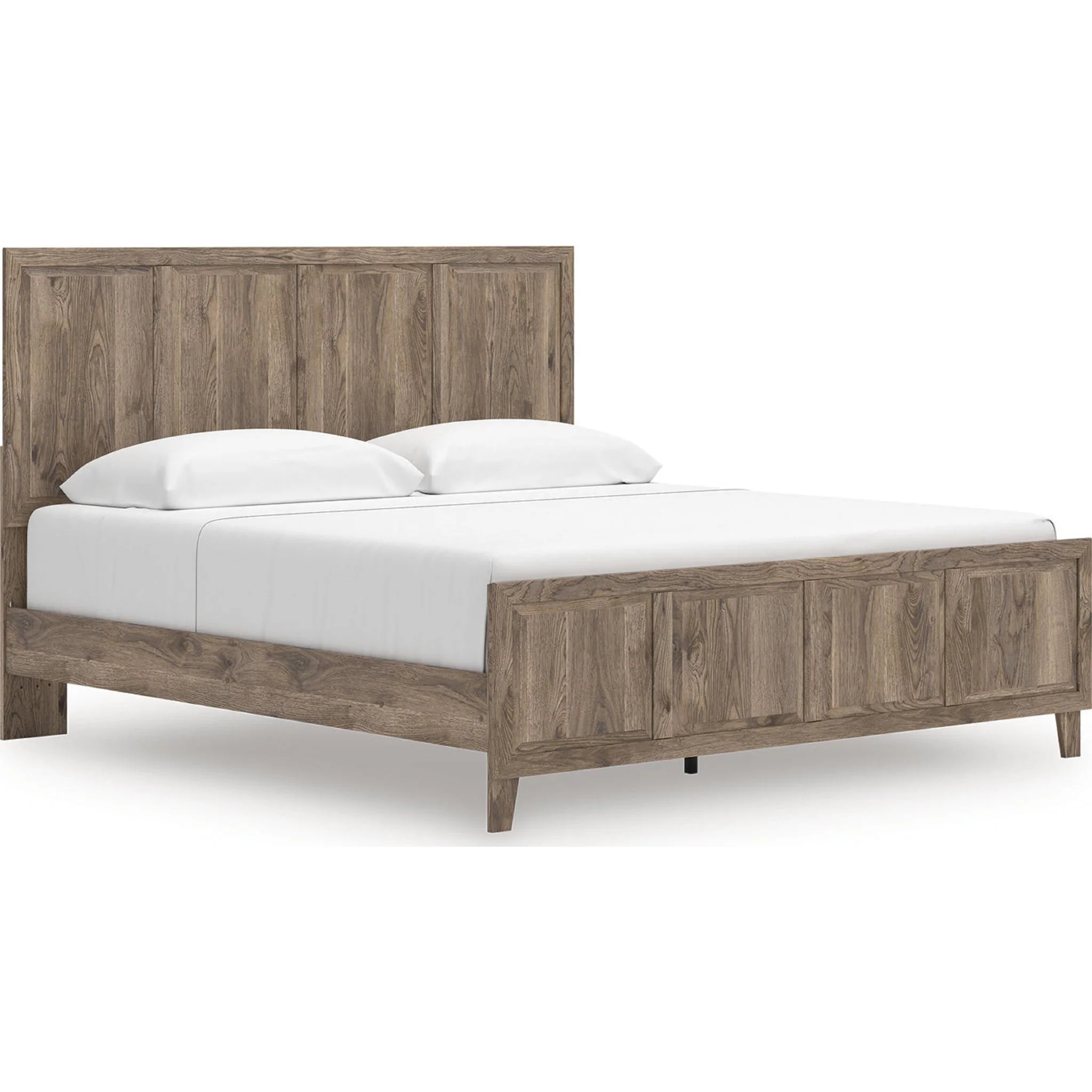 Rusticott King Panel Bed - Brown