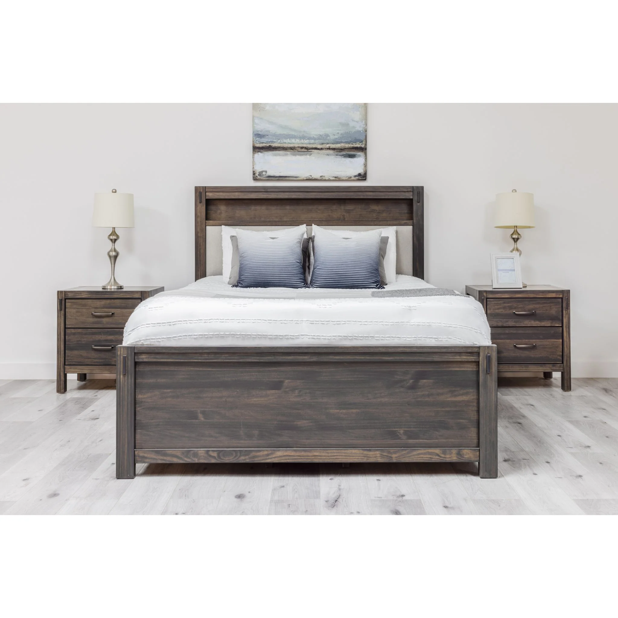 Stella Full Panel Bed - Charcoal/Pace Platinum - Image 4