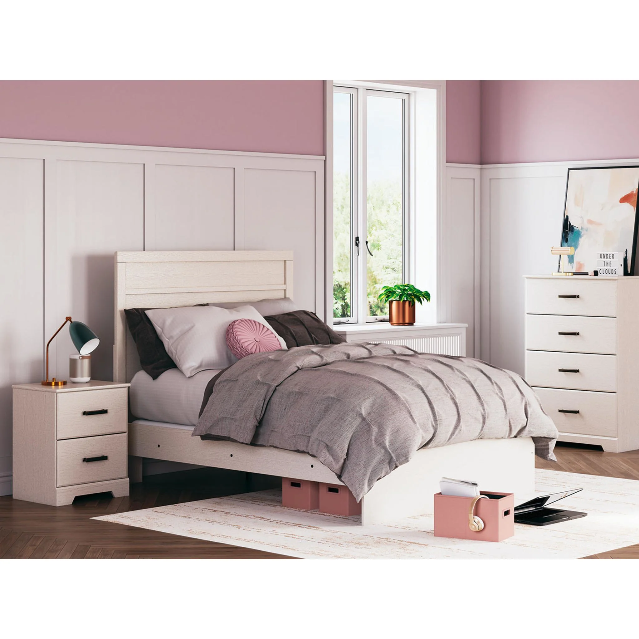 Stelsie Panel Bed - White - Image 31