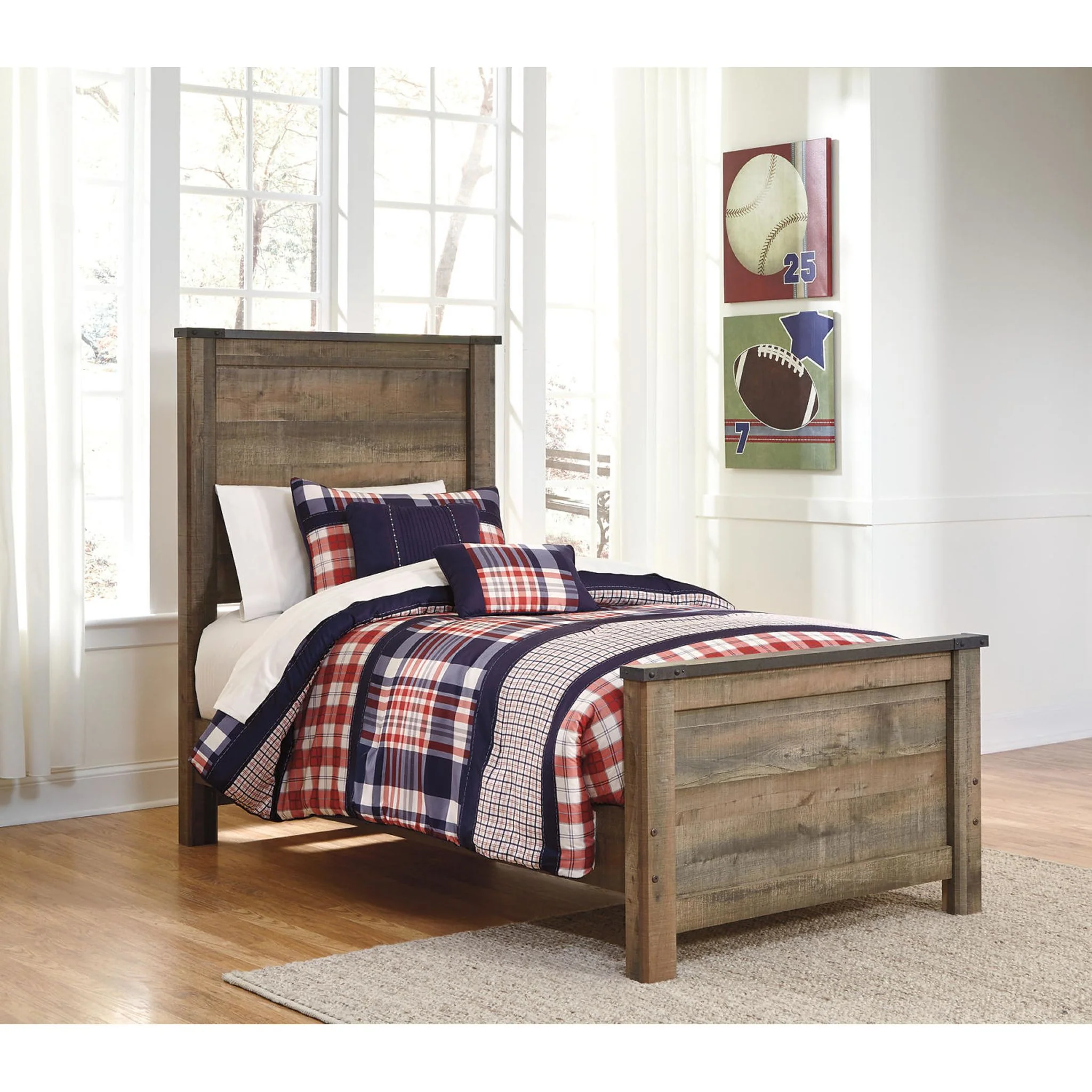 Trinell Panel Bed - Brown - Image 10