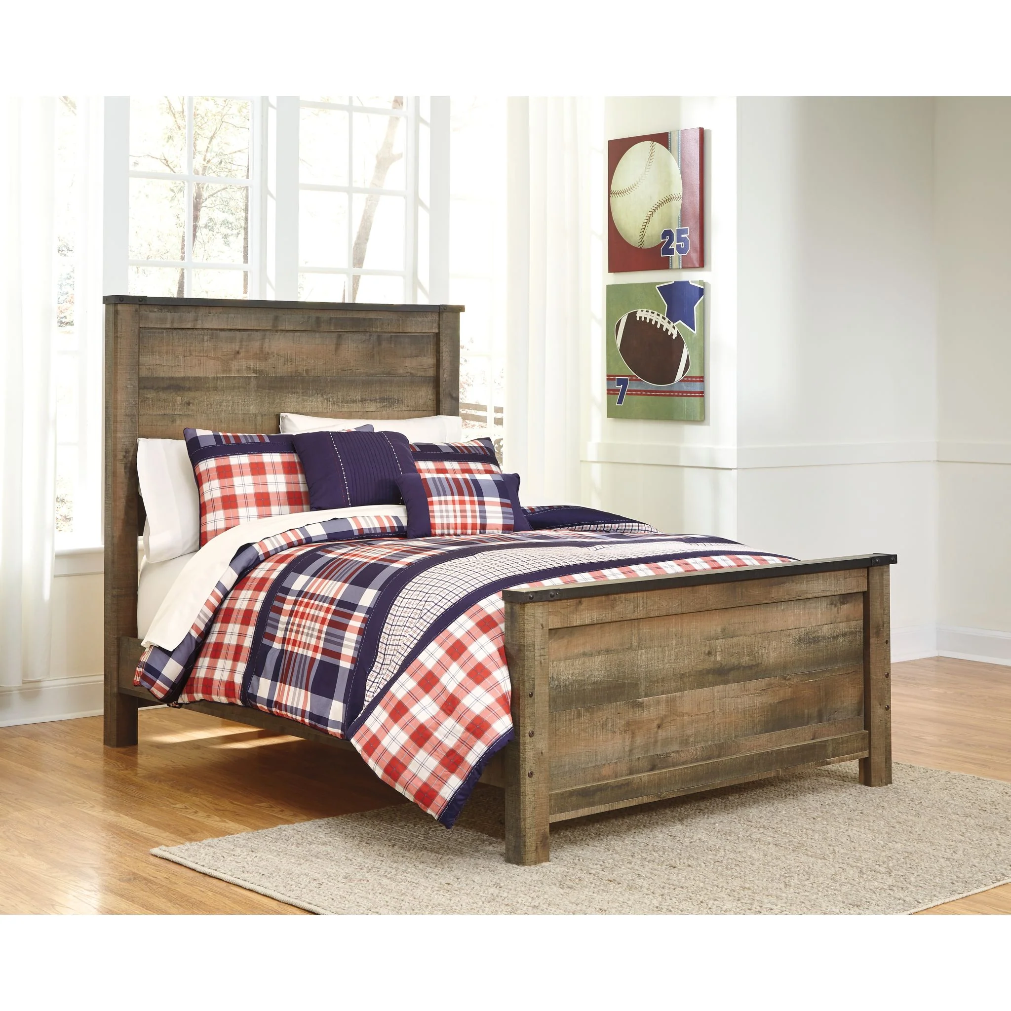 Trinell Panel Bed - Brown - Image 14