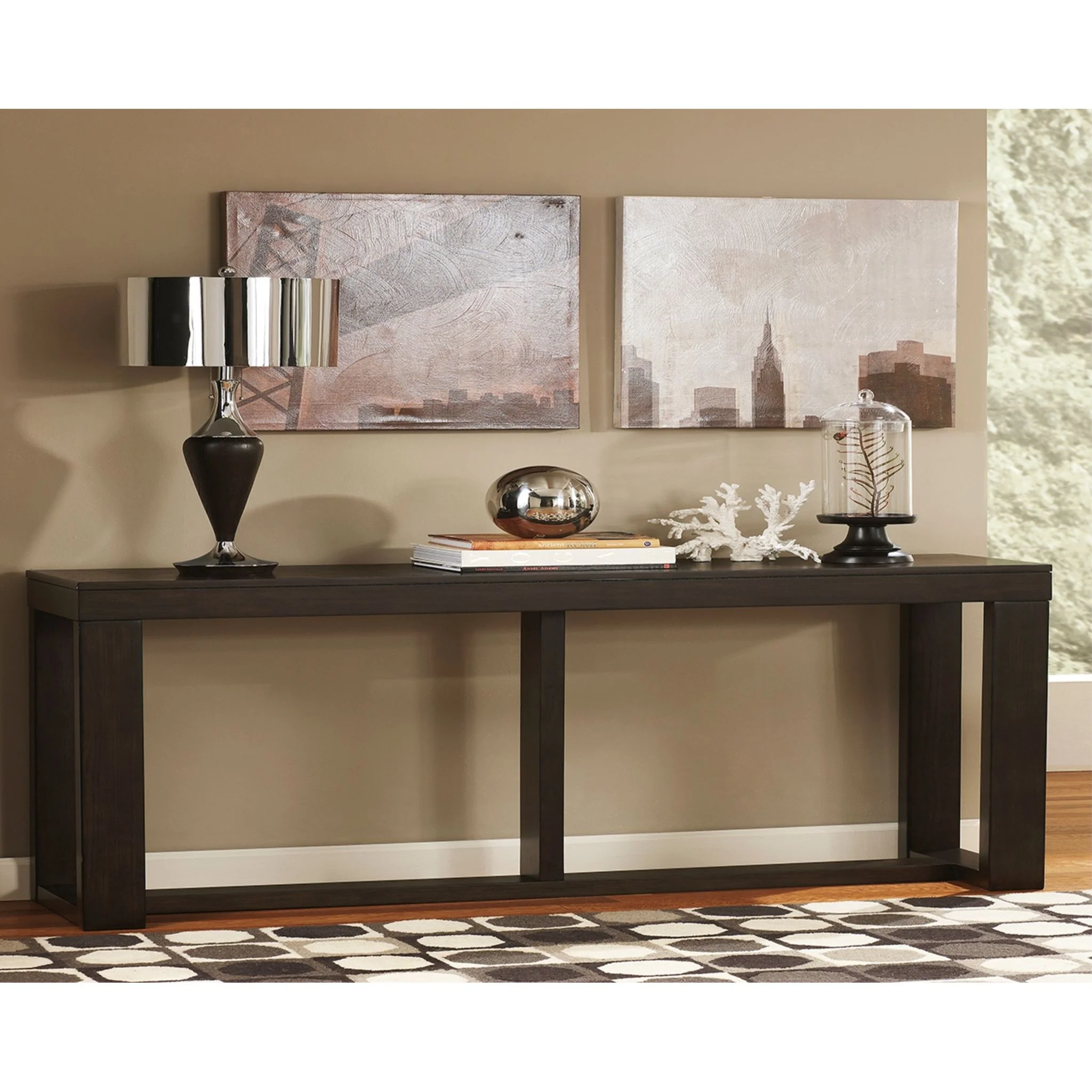 Watson Sofa Table - Dark Brown - Image 4