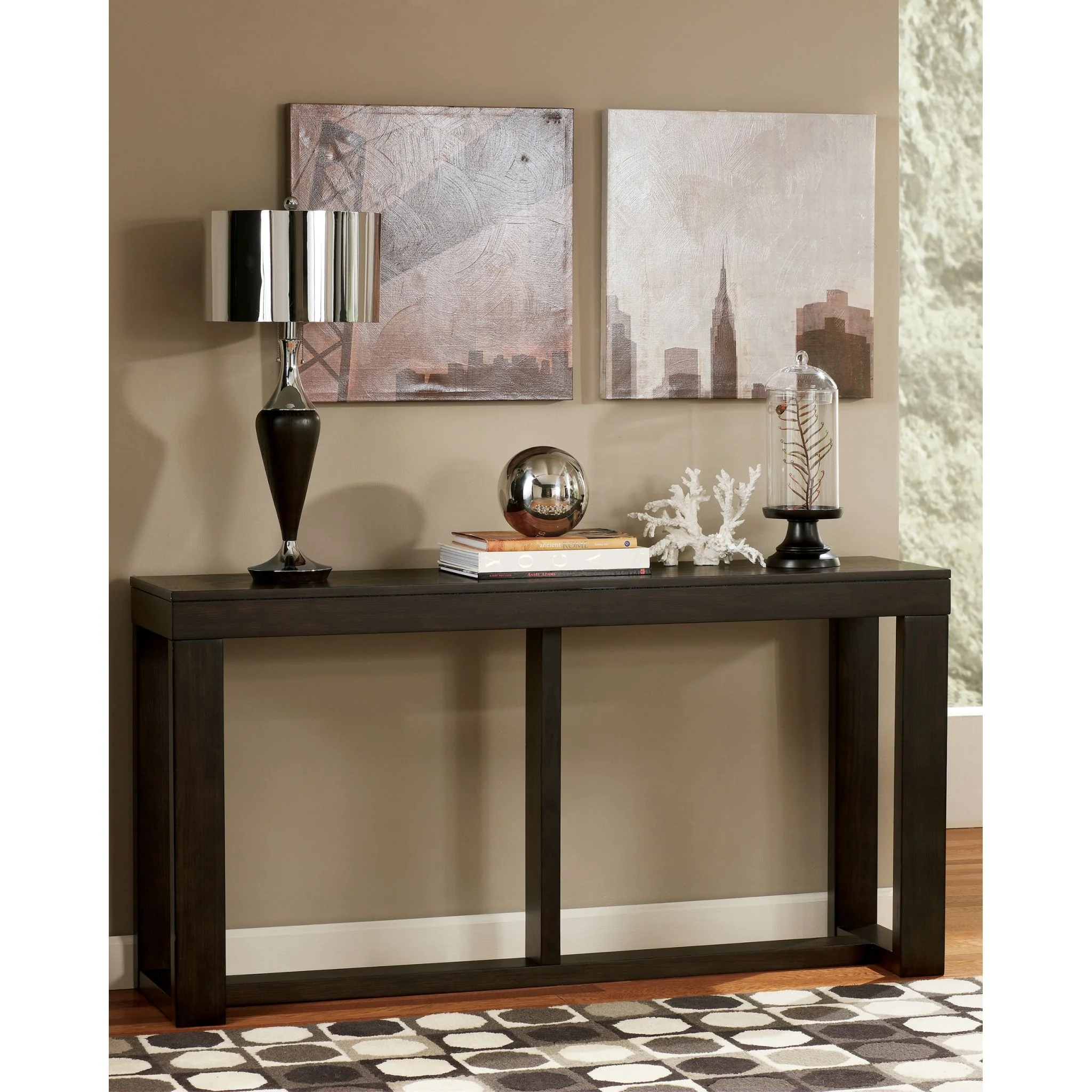 Watson Sofa Table - Dark Brown - Image 6