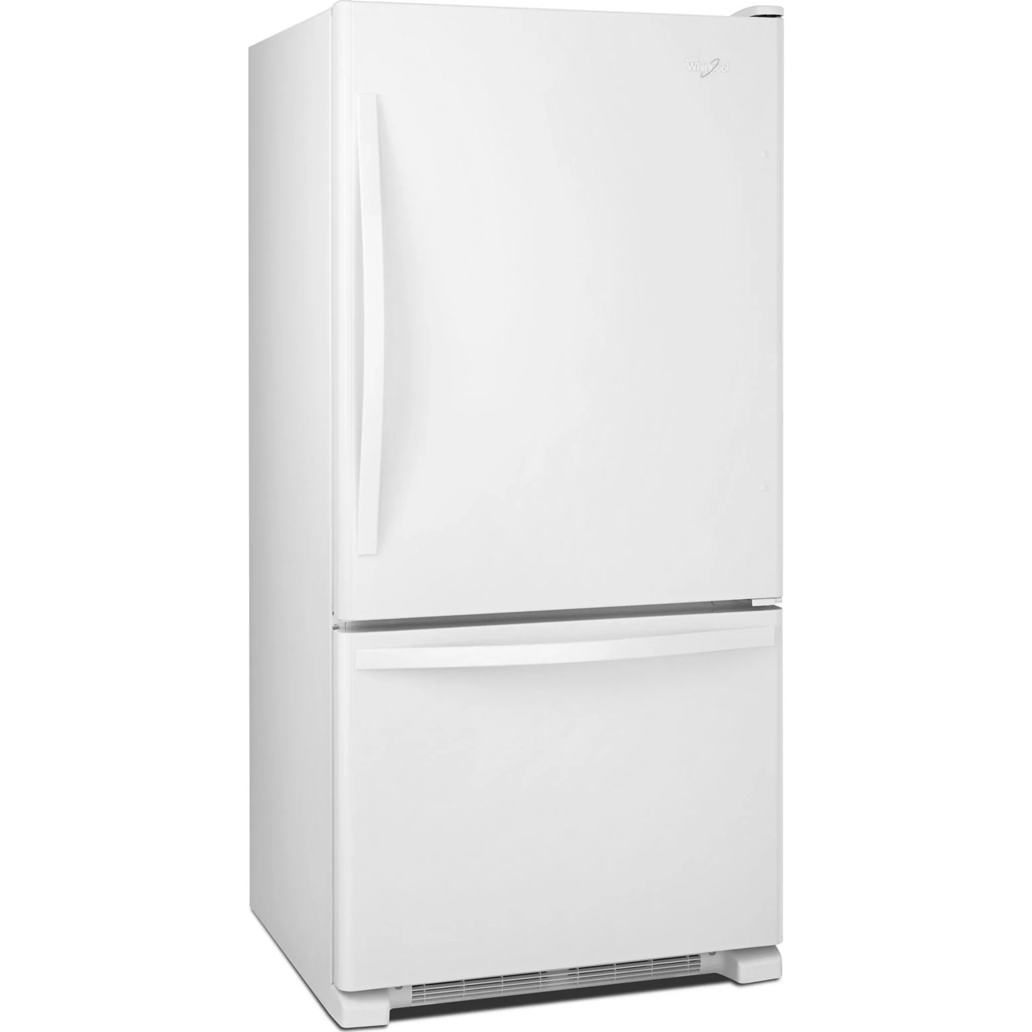 Whirlpool 22 cu. ft. Bottom-Freezer Refrigerator with Freezer Drawer -White-on-White (WRB322DMBW) - Image 76