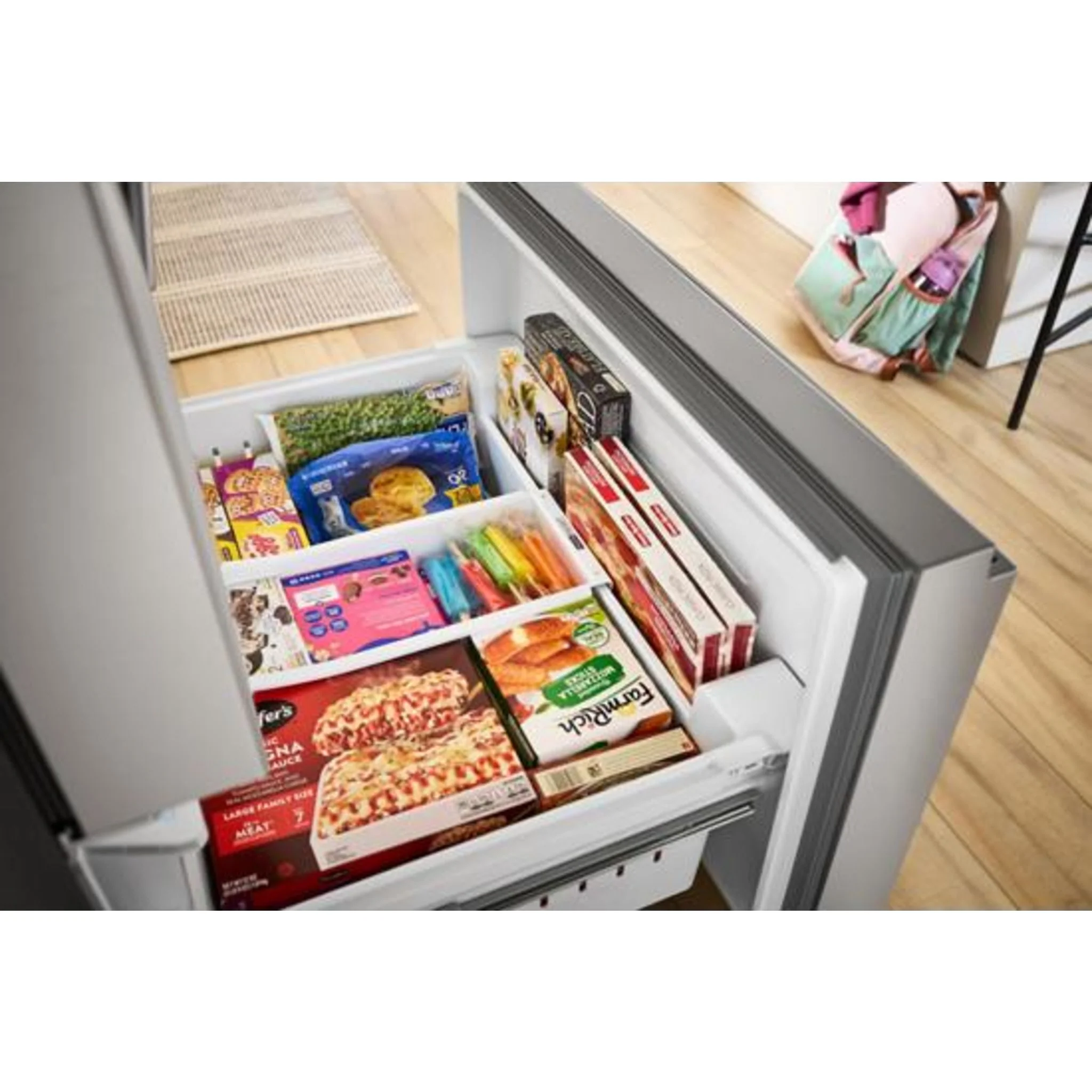 Whirlpool 36-Inch French Door Refrigerator with Ice Maker - 31 cu. ft. -White (WRFF3136SW) - Image 3