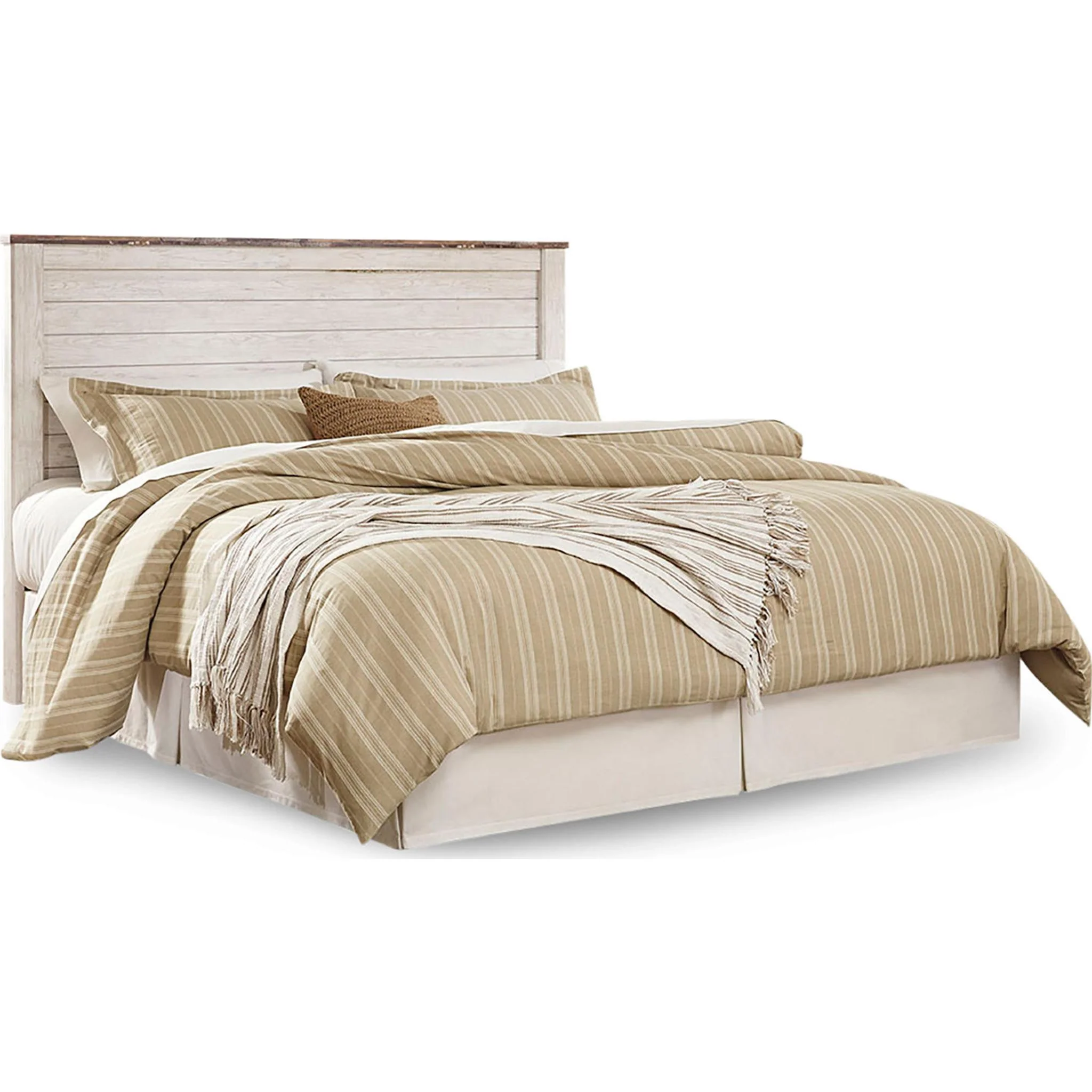 Willowton Panel Headboard - Whitewash - Image 28