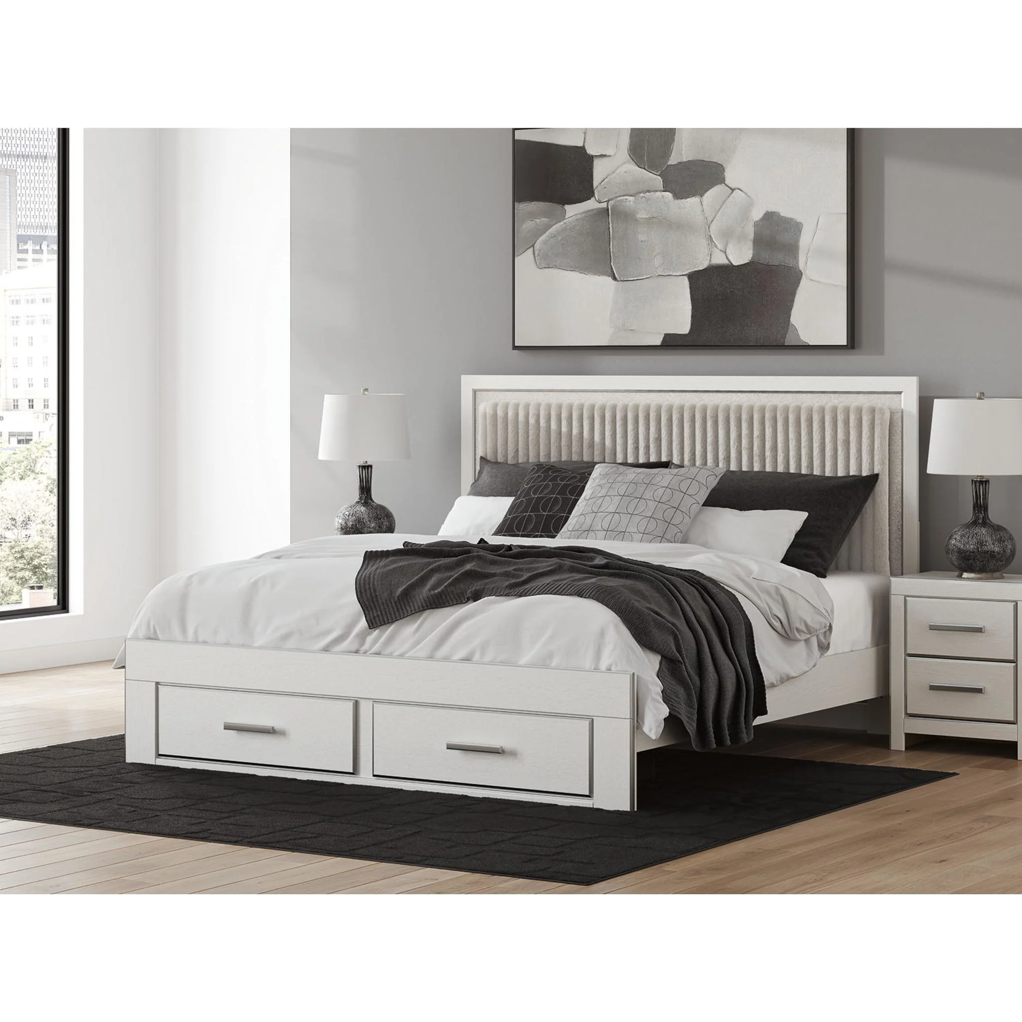 Zuraleus King Storage Bed - White - Image 2
